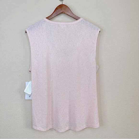 NWT   ATHLETA Modal Women’s Tank Gym Yoga Top Light Pink Size  L - Picture 9 of 13